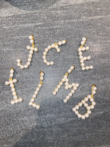 Gold Chain with Pearl Initial