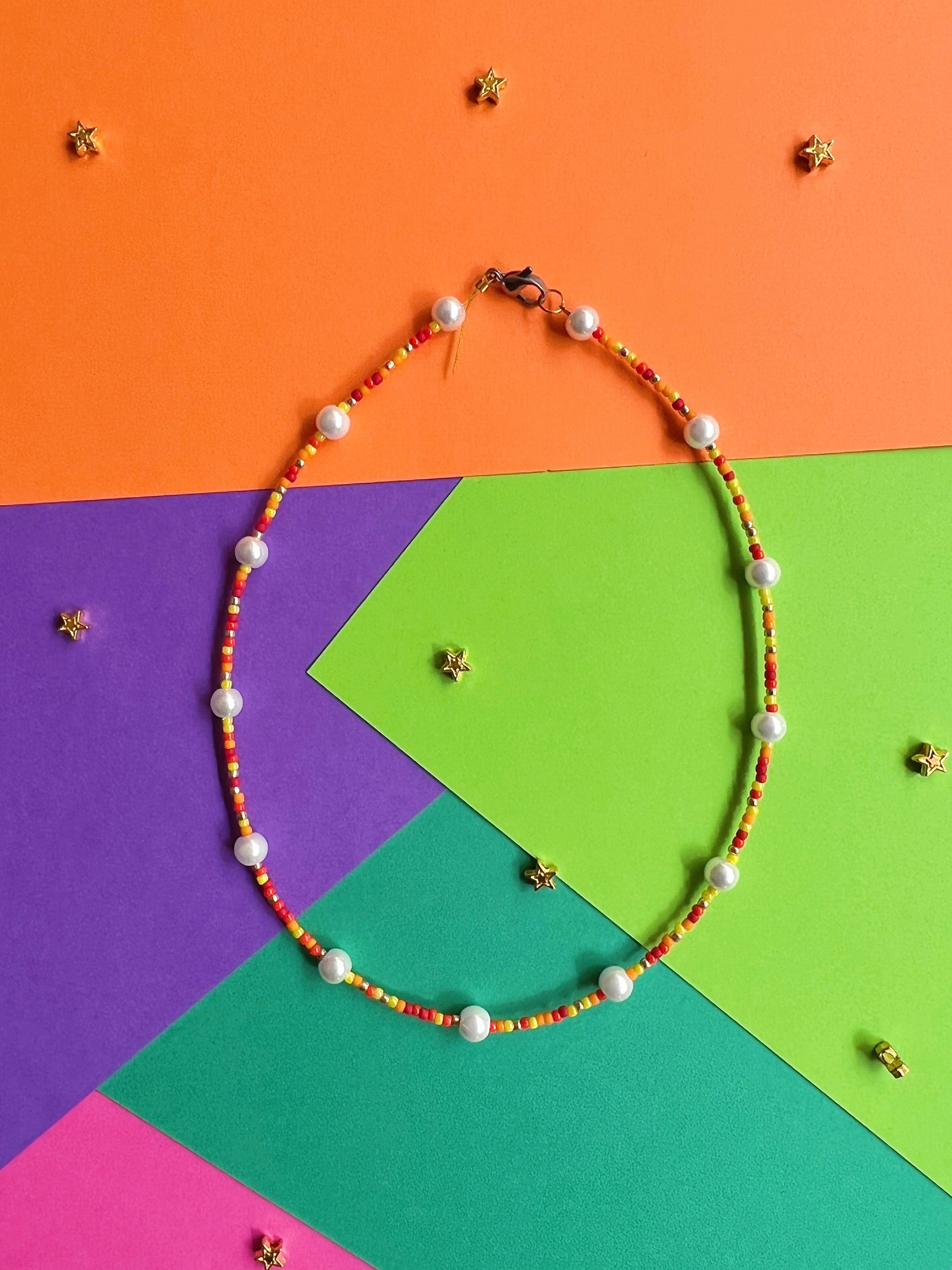 Pearl Next Door Necklace - Orange